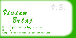 vivien brlaj business card